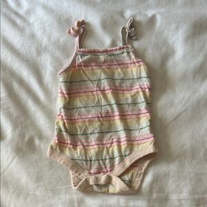 GAP organic Multicolor Striped Bodysuit
